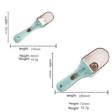 2Pcs Adjustable Measuring Spoon Set with Clear Scales Kitchen Gadgets Measuring Cup with Magnetic for Dry and Liquid Ingredient