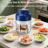 Mini Electric Food Processor Garlic Chopper Wireless Meat Vegetable Garlic Fruit Peanut Grinder USB Rechargeable Garlic Chopper