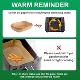 Air Fryer Liners Disposable, 125 Pcs Rectangle Parchment Paper Sheets for Ninja Dual Air Fryer