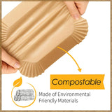 Air Fryer Liners for Bella, Rectangle Air Fryer Liners, Airfryer Liners for Ninja, Air Fryer Accessories 4Qt, 200Pcs Air Fryer Paper Liners for Bella 4Qt Slim Air Fryer