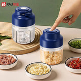 Mini Electric Food Processor Garlic Chopper Wireless Meat Vegetable Garlic Fruit Peanut Grinder USB Rechargeable Garlic Chopper