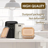 Air Fryer Liners for Bella, Rectangle Air Fryer Liners, Airfryer Liners for Ninja, Air Fryer Accessories 4Qt, 200Pcs Air Fryer Paper Liners for Bella 4Qt Slim Air Fryer