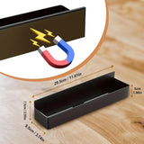 Magnetic Spice Rack for Refrigerator 4Pack, Black Fridge Organizers and Storage,Spice Rack Organizer, Magnetic Spice Rack Organizer for Refrigerator and Oven