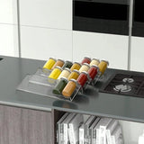 2/4Layers Kitchen Spice Drawer Organizer Adjustable Spice Rack for Spice Jars Seasoning Bottles Cabinet Pantry Kitchen Organizer