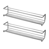 1/2PCS Wall Mount Spice Rack Metal Spice Storage Rack Spice Jar Rack Cabinet Shelf Seasoning Organizer Rack Kitchen Organizer