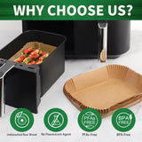 Air Fryer Liners Disposable, 125 Pcs Rectangle Parchment Paper Sheets for Ninja Dual Air Fryer