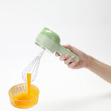 5 in 1 Portable Handheld Electric Vegetable Cutting Machine, Electric Vegetable Cutter, Multi-Functional Vegetable and Fruit Electric Cutting and Shredding Machine, Choppers