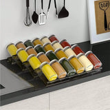 2/4Layers Kitchen Spice Drawer Organizer Adjustable Spice Rack for Spice Jars Seasoning Bottles Cabinet Pantry Kitchen Organizer