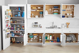 Expandable Metal Wire Spice Rack Organizer, Tiered Kitchen Cabinet and Pantry Spice Rack Shelf for Countertop Spice Storage, White