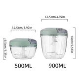 1Pc, Vegetable Cutter, Multifunctional Garlic Masher, Manual Food Chopper, Vegetable Chopper, Creative Garlic Crusher, Meat Mash