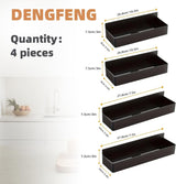 Magnetic Spice Rack for Refrigerator 4Pack, Black Fridge Organizers and Storage，Spice Rack Organizer, Magnetic Spice Rack Organizer for Refrigerator and Oven