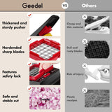 Vegetable Chopper, Onion Chopper Pro Food Chopper, Kitchen Vegetable Slicer Dicer Cutter Grater, Veggie Chopper with Container for Salad Onion Potato Carrot (4 in 1, Red)