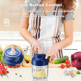 320Ml Garlic Masher Crusher Electric Kitchen Food Chopper USB Portable Meat Grinder Vegetable Chopper for Kitchen Gadgets