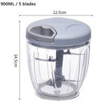 1Pc, Vegetable Cutter, Multifunctional Garlic Masher, Manual Food Chopper, Vegetable Chopper, Creative Garlic Crusher, Meat Mash