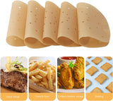 Perforated Parchment Paper, 200Pcs 7 Inch Air Fryer Unbleached Filter Paper Square Disposable Bamboo Steamer Basket Papers