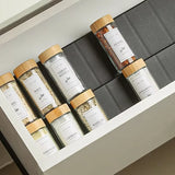 Kitchen Spice Drawer Organizer Adjustable Spice Rack for Spice Seasoning Bottles Cabinet Pantry Kitchen Organizer Accessories