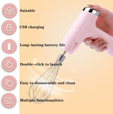Powerful Multi-Function Electric Vegetable Chopper/Mini Food Processor/Food Slicer/Electric Egg Beater/Whisk/Hand Mixer Handheld Your Kitchen'S Trusted Helper